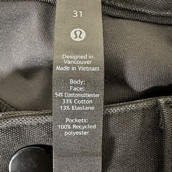 Lululemon Mens ABC Pants 31 (Fits 32x28) Gray Chino Slim Fit Stretch Golf Casual - Picture 2 of 8